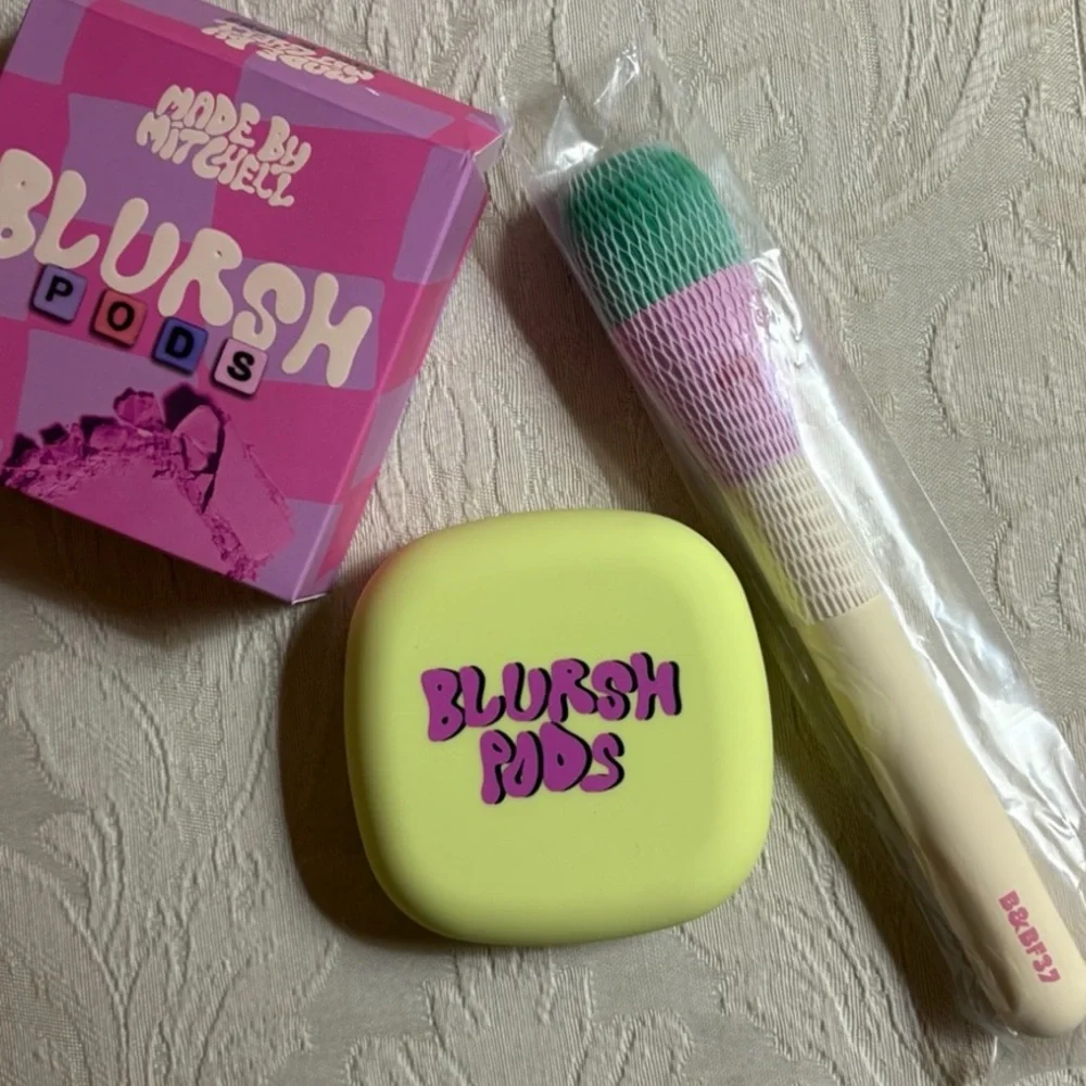 Made by Mitchell Blursh Pods Baked Blush & Brush Bundle Bit My Tongue BNIB